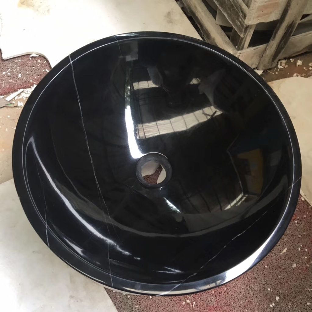 Black Marquina Marble Sinks